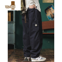 YANXU日系潮牌山系机能工装裤男秋季裤子宽松直筒休闲裤美式复古伐木裤