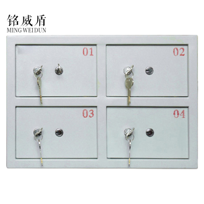 铭威盾办公室酒店保管想保险柜贵重物品机械保管箱总台客用保险柜4/6/7/8/9/10/18门保险柜