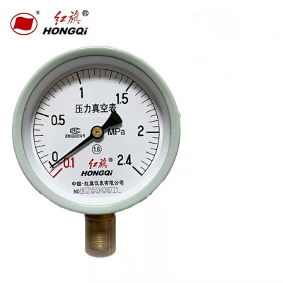 红旗 不锈钢压力表精检款 Y100BF0-1.6MPa 块