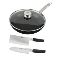 双立人锅具套装耐磨耐用易清洗易收纳导热均匀三件套