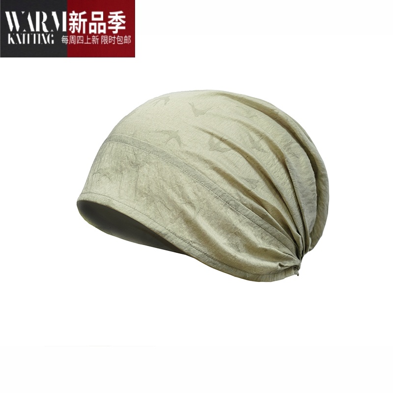 shanchao设计文艺帽子头巾女时尚棉麻遮白发帽器包头帽