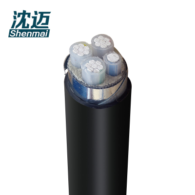 沈迈 铝芯铠装电缆 ZC-YJLV22-0.6/1KV-3*70+1*35mm²/米