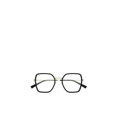 古驰(GUCCI)金属全框平光镜百搭时尚休闲眼镜框配赠镜片不售后 黑色