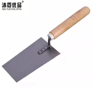 沐霓优品 木柄泥夹子锰钢抹子 小号 个