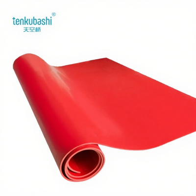 天空桥 绝缘胶皮 红色平面10mm 米