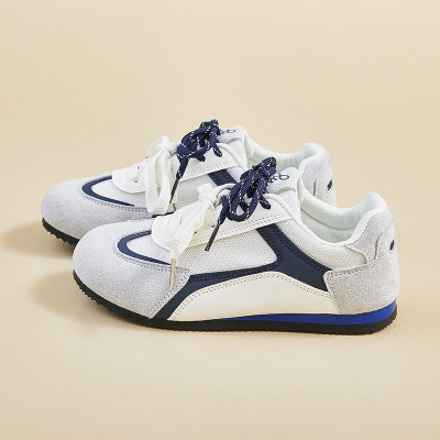 ins韩版德训小白鞋女秋季增高新款学生跑步运动休闲