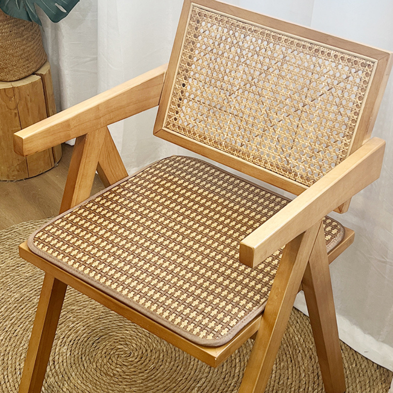 昕蓝梦 夏季冰丝藤防滑透气坐垫椅垫厚2cm 50*50cm 个