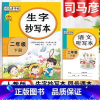 二下语文[人教版] 小学通用 [正版]2025新版生字抄写本一年级字帖二年级三四五六上册下册全套人教版小学生同步练字帖语