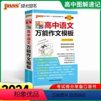 高中语文万能作文模板[全彩版] 高中通用 [正版]2024新版图解速记高中语文作文模板高考满分作文精选范文高中作文模板高