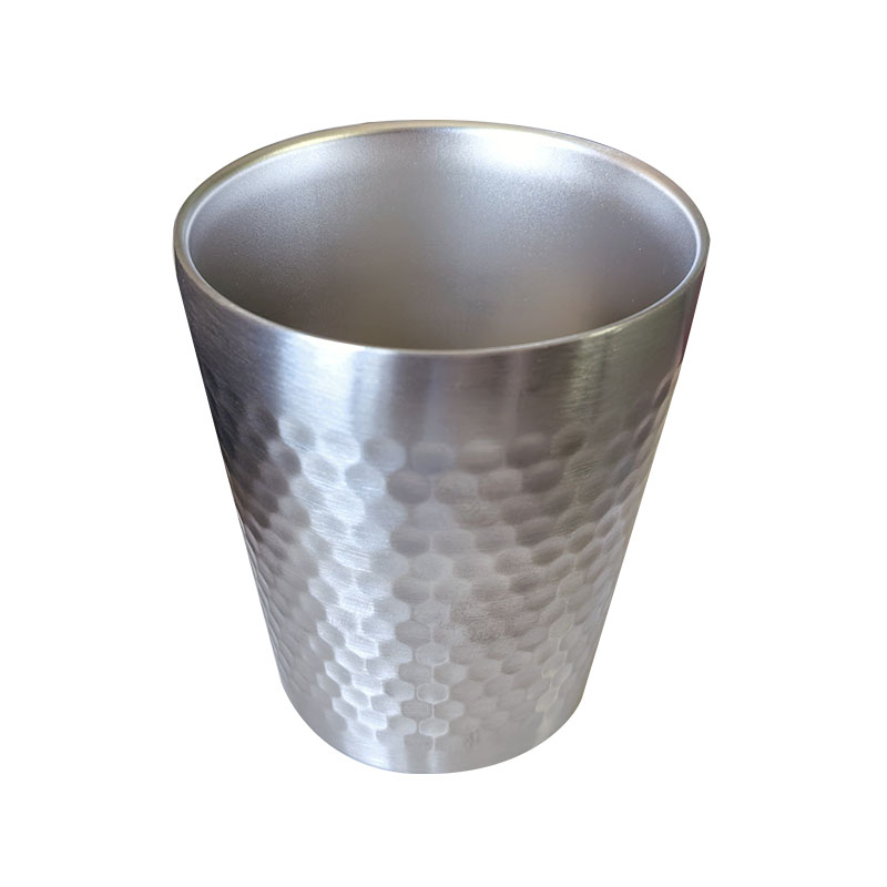 金迪乐不锈钢双层防烫碗隔热饮料杯饮品碗