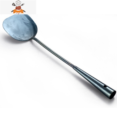 敬平老式手工蛋饺勺长柄铁勺家用锅铲勺子纯铁无涂层马勺厨师炒勺套装