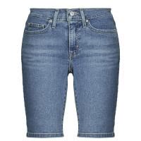 Levi's女款舒适牛仔短裤棉质面料时尚蓝色设计夏日