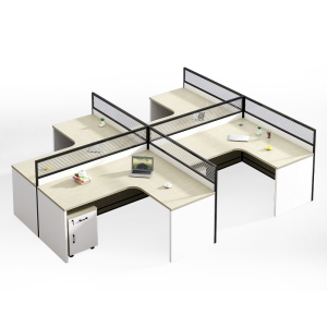 铭威盾办公桌办公室职员桌2/4/6人办公家具屏风隔断电脑办公桌椅组合[工厂现做 7天内发货]