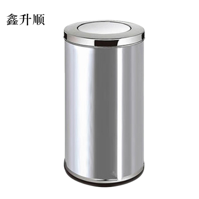 鑫升顺不锈钢垃圾桶烟蒂柱灭烟桶带烟灰缸室外电梯口立式中号港氏桶