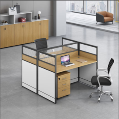 韶优 员工工字型两人位屏风桌PF-Y02