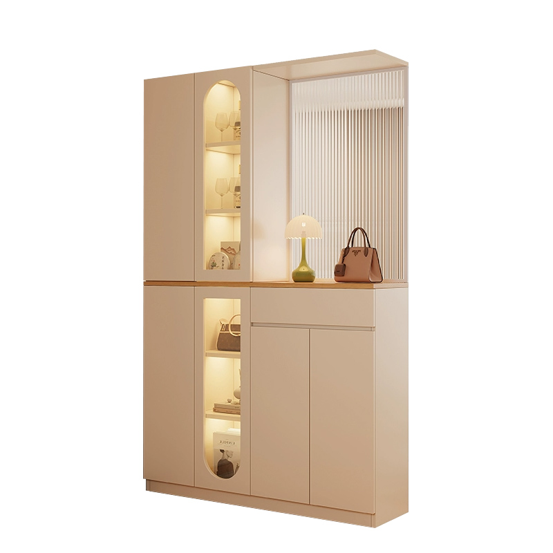 苏宁 质凡 现代简约隔断屏风柜门厅玄关鞋柜/ZF-XGG030/1400*350*2100mm