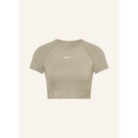 NIKE女款运动T恤快速干燥透气功能性面料紧身短款设计