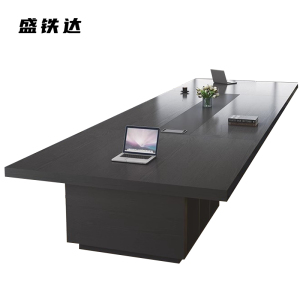 盛铁达 檀木色会议桌4500*1500*750mm STD-XTHY27 张
