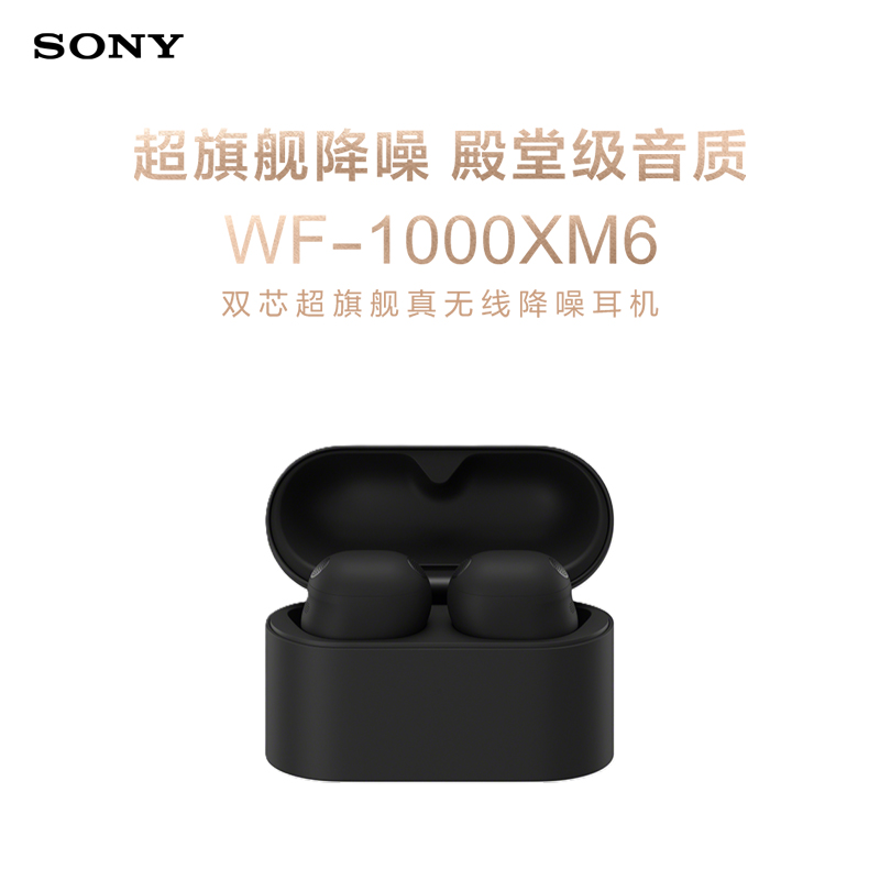 索尼(Sony) WF-1000XM6双芯超旗舰真无线降噪耳机 黑色