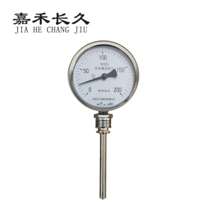 嘉禾长久 双金属温度表 WSS411 0-200度 块