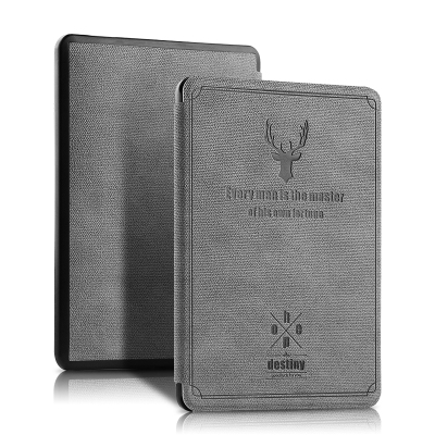 久宇掌阅iReaderA6保护套6英寸学生电子书阅读器R608休眠皮套轻薄防摔壳轻奢灰送磨砂软膜-