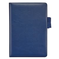 齐心 C5708 简合皮面本 A5 120张 蓝