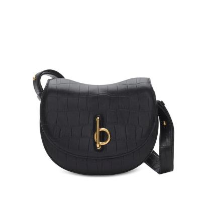 博柏利(BURBERRY)女士时尚百搭配色单肩包轻便斜挎包日常通勤手提