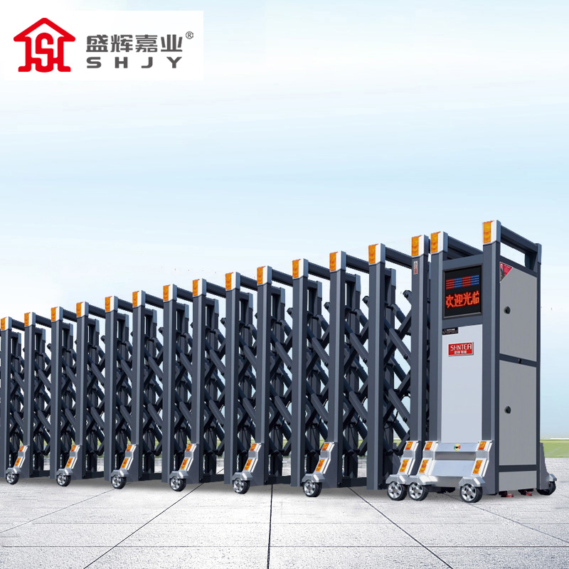 盛辉嘉业 智能电动伸缩门平移推拉大门 学校小区不锈钢电动大门每米