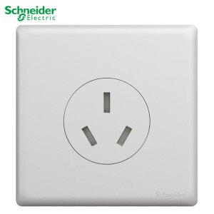 施耐德电气 开关插座 珍铂系列珍铂银色 金属铝合金面板 家用86型插座 二三插墙壁插座 五孔电源插座 开关 带USB