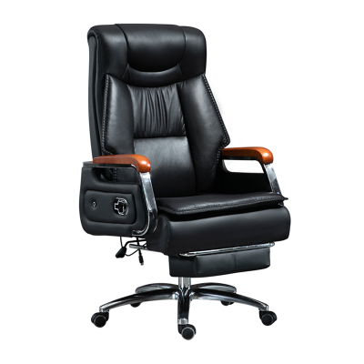 易企采 可躺老板椅办公室电脑椅家用办公椅子转椅高档实木扶手大班椅午休椅
