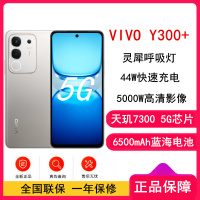 [全新]vivo Y300+ 8GB+256GB 钛色 天玑7300 5G芯 6500mAh电池 44W充电 5000万高清影像 5G 手机 Y300
