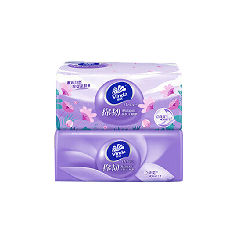 维达(Vinda)抽纸棉韧3层100抽*24包S码
