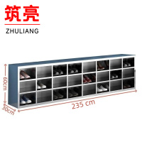 筑亮 不锈钢鞋柜 单面24格 个