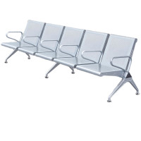 戴劲 靠背排椅中间带扶手加厚机场银行车站医院等候椅连椅五人位无垫