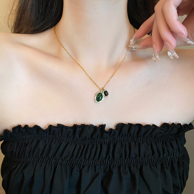 高级感轻奢小众设计项链女2024新款钛钢保色锁骨链颈链配饰送女朋友老婆情人节七夕生日礼物