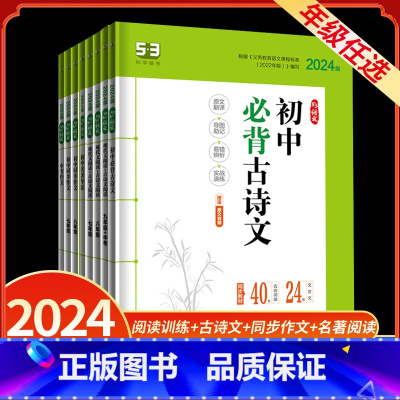 初中名著导读 初中通用 [正版]2024版53语文七八九年级现代文阅读古诗文阅读名著导读同步作文提分技巧曲一线2023初