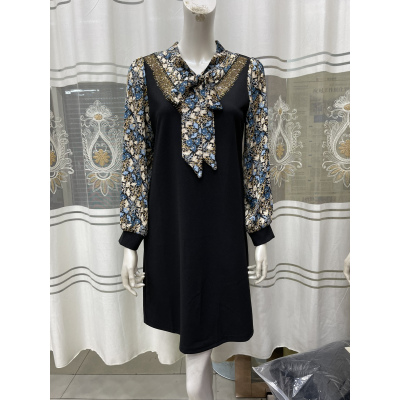 YIBUSHENG2021春季新款中老年女装大码显瘦中长款连衣裙妈妈装洋气打底裙子