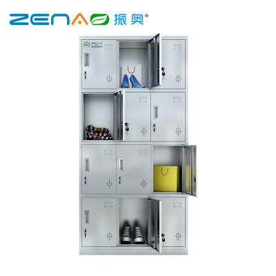 振奥 304不锈钢更衣柜员工柜子储物柜鞋柜多门餐具柜碗柜/台(304不锈钢12门)