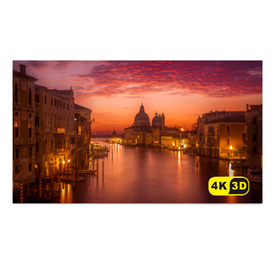 经科JK画框投影幕布无边框HB-W2高清高增益金属软幕150寸16:10