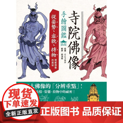 港台原版 寺院佛像手绘图鉴——从姿势、容貌、持物理解佛像的奥秘 さとう有作 枫书坊出版 艺术 さとう有作 楓書