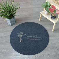 家柏饰(CORATED)圆形地毯北欧风吊篮吊椅垫子圆形地垫电脑椅子转椅垫子卧室床边毯