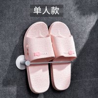 浴室拖鞋架免打孔壁挂卫生间毛巾置物架厕所墙上沥水鞋架收纳 三维工匠 组合款[双人+三人]储物架