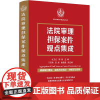 正版 法院审理担保案件观点集成 杜卫红 邵普 主编 中国法治出版社 2024年出版 9787521648157