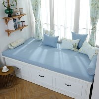 北欧高密度海绵飘窗垫乳胶窗台垫定做沙发毯阳台垫榻榻米卡座 13号色 定制联系客服报价(自拍不发货)