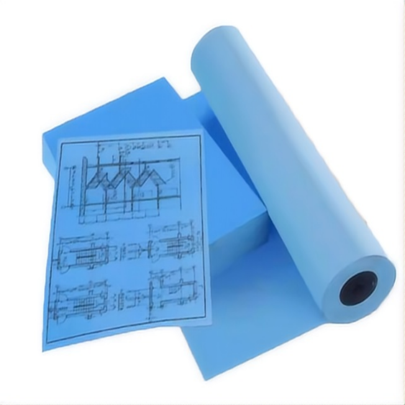 羚翎 A0 80g 880mm*150米/卷 3寸管芯 蓝图纸 1.00 箱/卷 (计价单位:卷) 蓝色