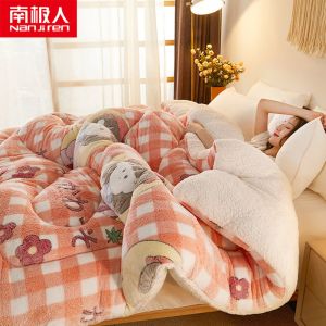 被子棉被双面绒冬被秋冬季保暖加厚雪花绒加绒被芯学生宿舍单人春秋冬季空调棉被春夏款薄春夏秋冬季
