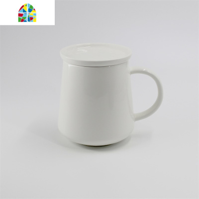 陶瓷凉水壶家用简约冷水壶大容量耐热可高温花茶壶餐厅酒店茶水壶 FENGHOU 乳白色一壶一杯