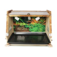 实木陆龟饲养箱宠物爬宠木箱爬行爬虫刺猬苏卡达特大号保温箱子