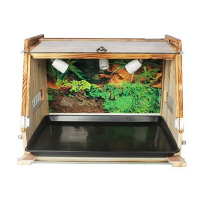 实木陆龟饲养箱宠物爬宠木箱爬行爬虫刺猬苏卡达特大号保温箱子