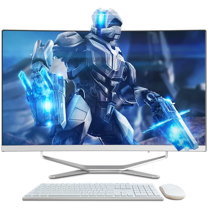 铭能 24英寸曲面一体机电脑窄边框 九代酷睿i5-9400f/2g独显/8g内存